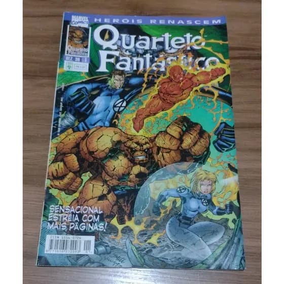 Antigo Gibi HQ Quarteto Fantástico nº 1 Editora Abril