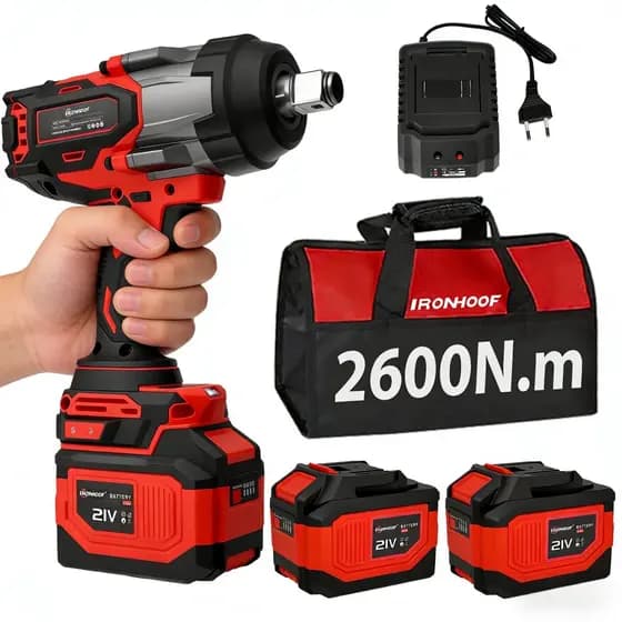 2600Nm Chave De Impacto Potente Parafusadeira Profissional Brushless 3/4''