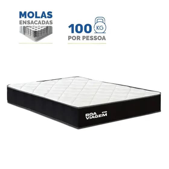 Colchão de Molas Ensacadas One Face Boa Viagem Casal 138cm