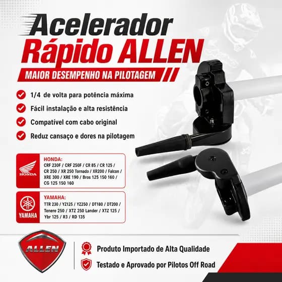 Acelerador rapido para motocross Honda Crf 230f Crf 250f XR 250 Tornado XR200 xre190 TTR 230 YZ125