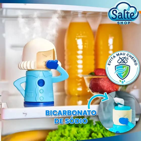 Eliminador De Odores Desodorizador De Geladeira Tira Mau Cheiro Bicarbonato Angry Mama Mamãe Brava