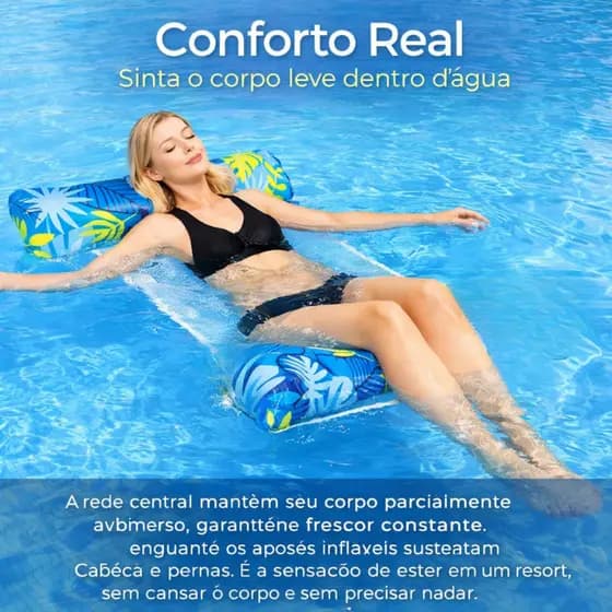 Boia Rede Piscina Adulto – Kit com 2 Unidades Piscina Adulto
