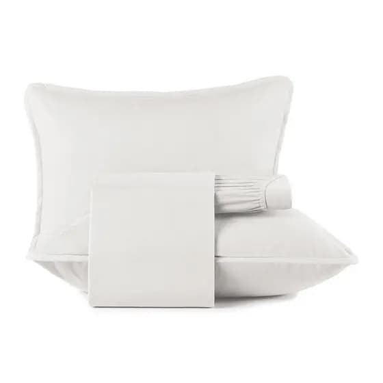 Jogo de Cama Casal 4 Peças Altenburg Malha Fio Penteado Branco