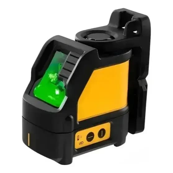 Nível Laser Linha Verde 2 Linhas Cruzadas 50m Precisão Alta Com Suporte Fixo