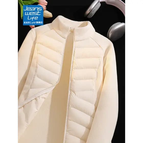 Zhenweisi colete salva-vidas forro acolchoado jaqueta feminina 2026 outono inverno novo estilo gola quente Cardigan topo