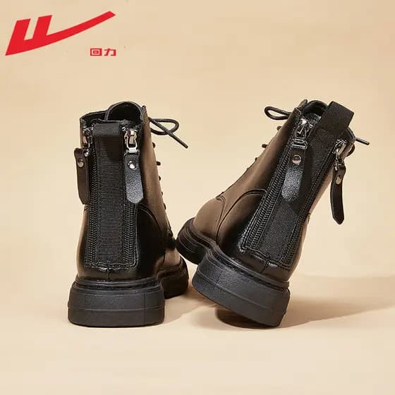 Puxar para trás Martin botas femininas 2026 novo estilo sapatos femininos de sola grossa sapatos femininos All-Match est
