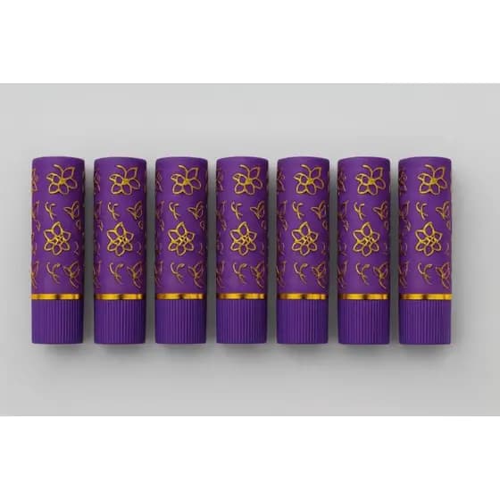 Kit 7 Batom Mágico Lilas – 24h, Muda de Cor, Longa Duração
