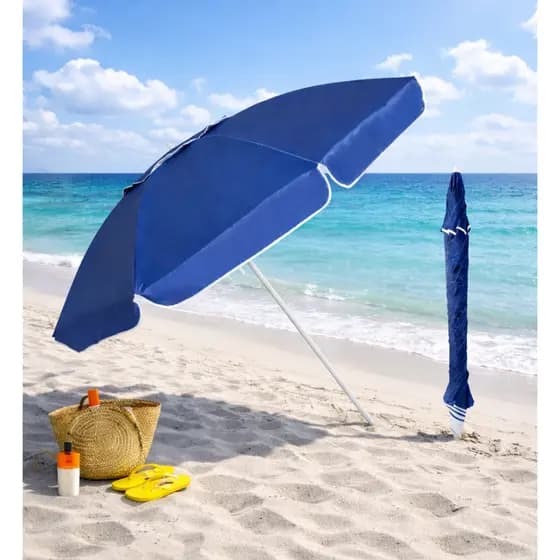 Guarda-Sol GIGANTE Praia Reforçado 2,20m | Ombrelone para Piscina e Jardim