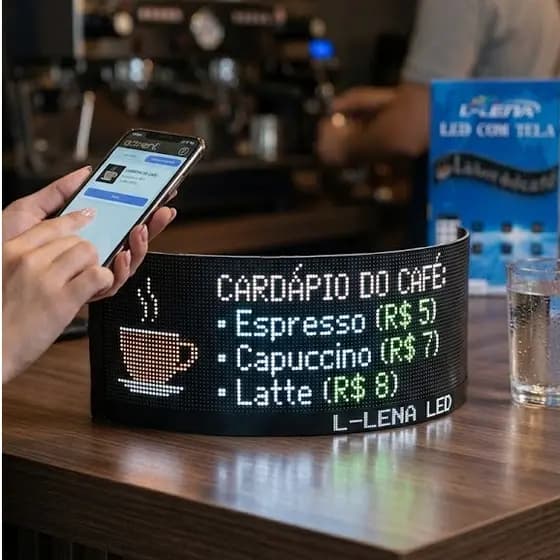 🚀 Revitalize seu Negócio com o Menu LED Flexível L-LENA!