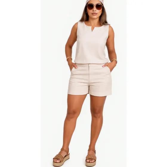 Conjunto de Linho Feminino Leve e Fresco – Conforto Ideal para os Dias Mais Quentes