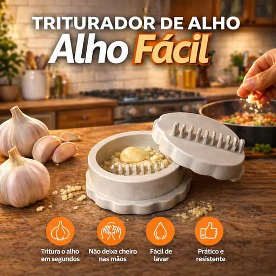 TRITURADOR DE ALHO - ALHO FACIL