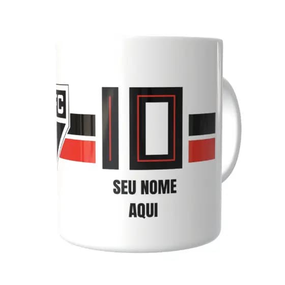 Caneca Personalizada 325ml Time São Paulo com nome