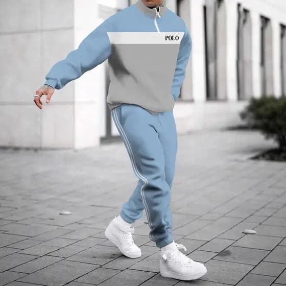 2024 American Street Wear Casual Solto Moletom Moletom Terno Esportivo 3D Impresso Tecido Camada de Ar 6.12
