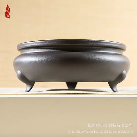 Boutique pote de Bonsai de três pernas suculento pote de Calamus mármore dourado pilha antiga vaso nuvem resina de bambu