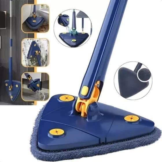 Mop 360° Eficiente com Cabo Extensor de 130 cm - Ideal para Remover Sujeira Difícil