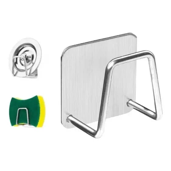 Suporte Porta Esponja Bucha Inox Pia Organizador Cozinha