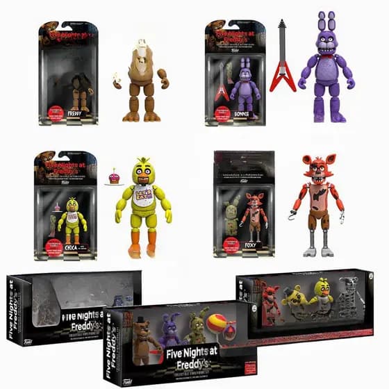 Jin En FNAF Five Nights at Freddy's Bonnie, Foxy, Chica Figuras de Ação Brinquedos de PVC Presentes