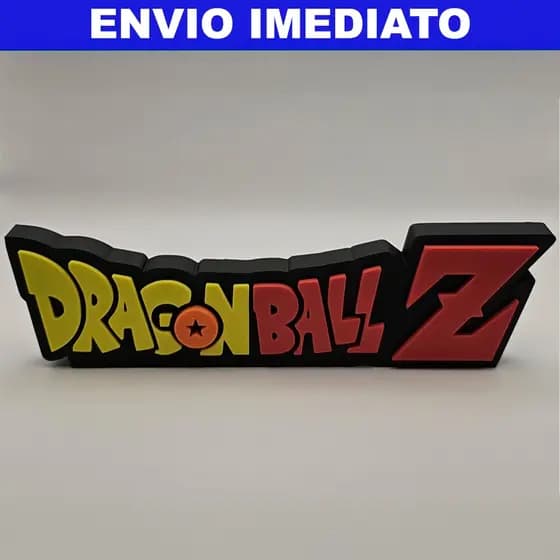 Placa Decorativa Dragon Ball Z – Logo em 3D