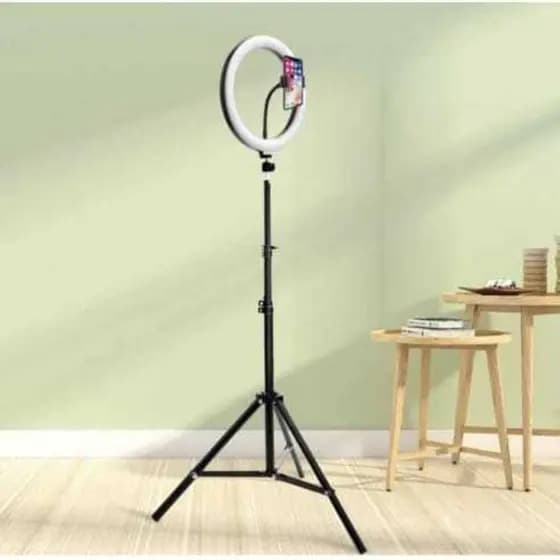 Ring Light Iluminador 10‘ Polegadas Com Tripé de 2.10 Metros Para Celular Luz High Light Led