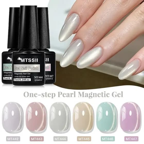 MTSSII 7ml Pearl Ballet One-Step Cat Eye Esmalte Em Gel Magnético De Longa Duração E Alto Brilho Soak Off UV LED Curado