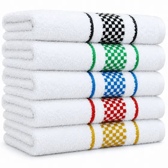 Kit 10, 7, 5 ou 3 Pano de Prato Copa Atoalhado Grande Xadrez Colorido 100% Algodão Gourmet Realeza