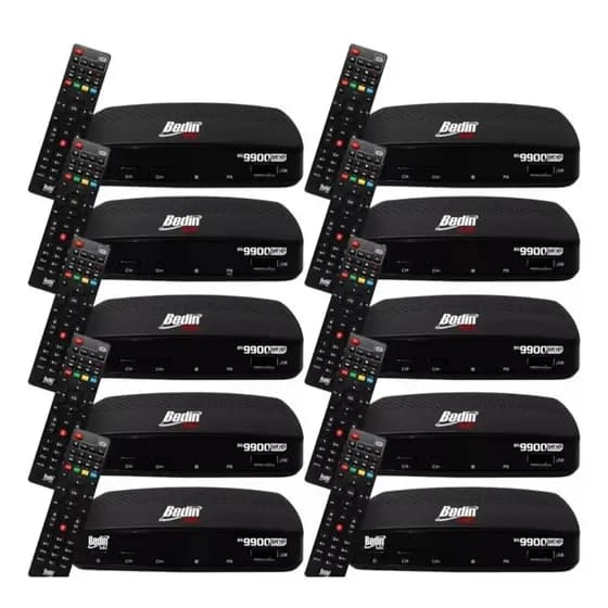 10 Receptores Full Hd Sat Hd Regional Bs9900 S - Bedin Sat Preto 127/220v Regionalizado