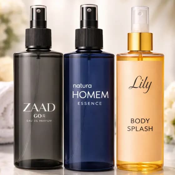 Perfumes Masculino e Feminino Zaad Homem Lily Aromas Marcante Alta Fixação e Longa Duração