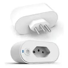 Tomada Inteligente Wi-Fi 10A APP Alexa Tuya/Smart Life Bivolt Permite o Controle Remoto de aparelhos eletrônicos