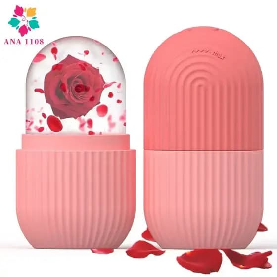 ANA1108 Silicone Bolas Do Rosto De Cubos De Gelo De Rosto Massageador A Pele Facial Desincha