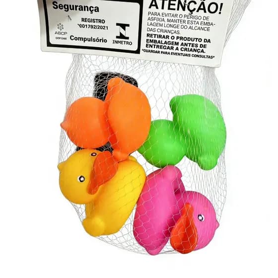 patinho de borracha com 4 und