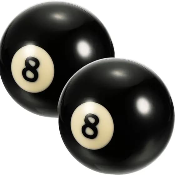 Kit 6 Bolas 8 Preta Numerada Sinuca Bilhar Profissional 52mm