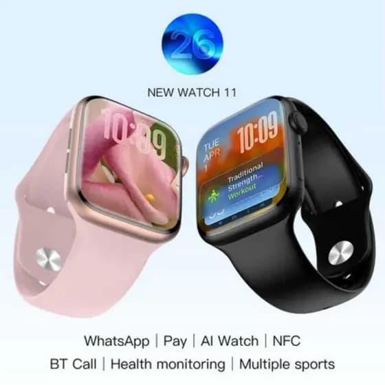 Relógio Smartwatch W11 X Série 11 Tela 46mm Responde Whatsap 1 Gb de memoria Original Microwear Lançamento