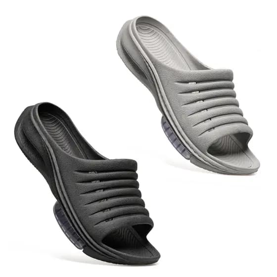 Kit 2 Pares Chinelo Slide Nuvem Microexpandido Ultra Confortavel Leve e Macio Masculino