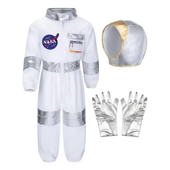 Fantasia Astronauta Menino Com Chapéu E Luvas