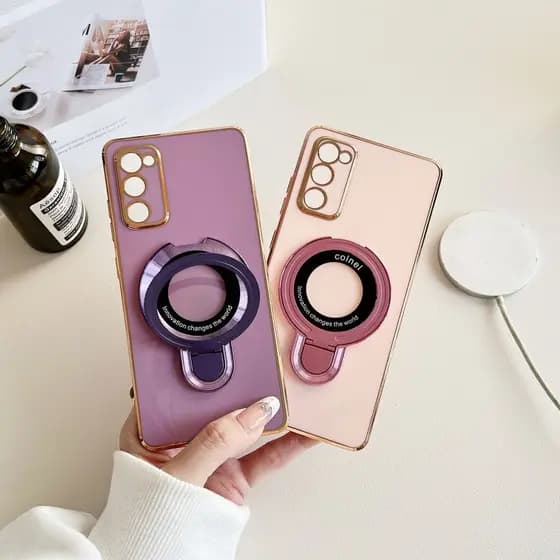 Capinha Samsung com Suporte Magnético Compatível com Carregador Sem Fio Para Samsung Galaxy J5 J7 S24 S24P S24U S25