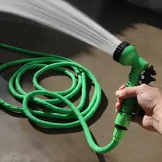 Mangueira de Água Mágica 7 Modos de Jato para Irrigação de Jardim e Lavagem de Carro 30M Flexível
