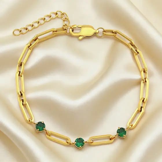 Pulseira de ouro 18K feminina simples cinto de empilhamento exclusivo novo estilo joias de mão de zircônia