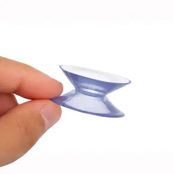 Ventosas Dupla Face - Mini Espaçador tampo de Mesa de Vidro - Transparente De Sucção Antiderrapantes - 04 unid
