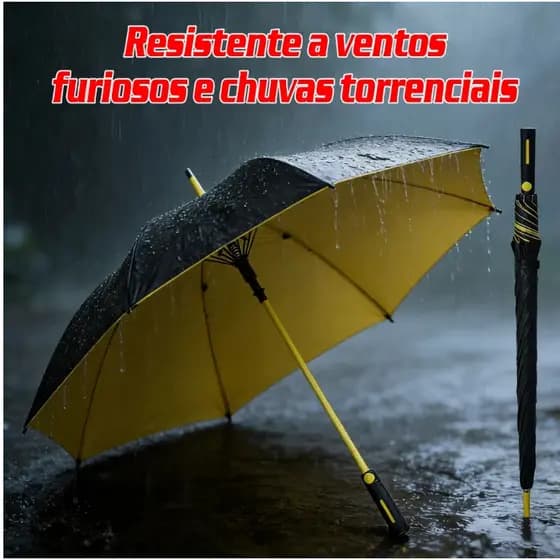 Guarda-Chuva Térmico UV50+ Automático – Bloqueia Calor e Raios UVA/UVB – Leve e Resistente para Uso Diário