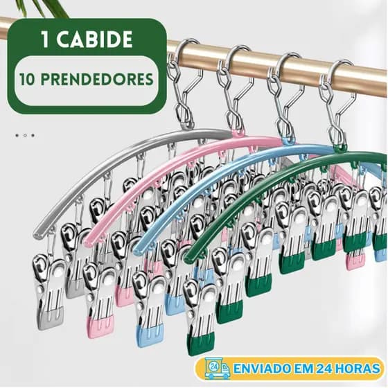 Cabide De Roupa À Prova De Vento De Aço Inoxidável Varal Meia Toalha Bra Secagem Roupas Peg Airer Secador