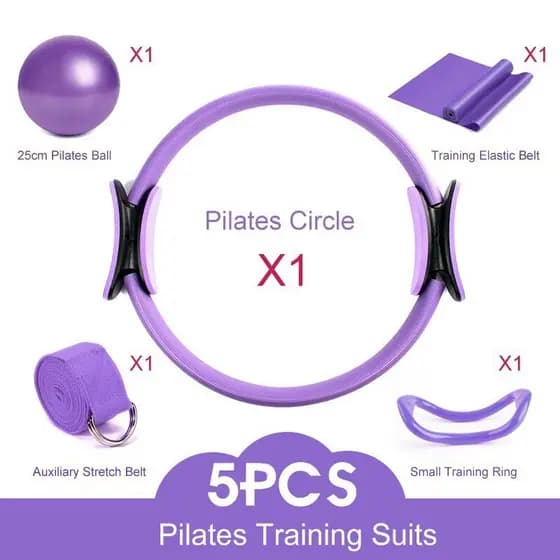 Kit5pcs Anel De Pilates, Exercícios, Ioga, Modelagem Corporal