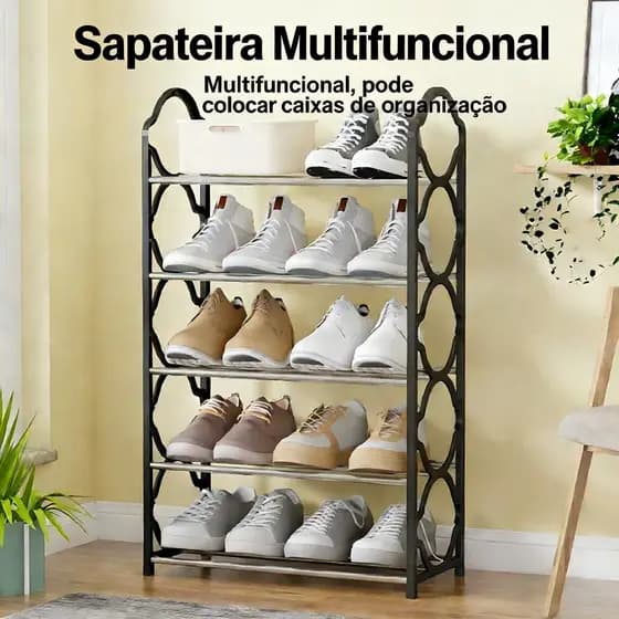 6 Andares Premium Sapateira De Porta Organizadora Para Sapatos Organizador Quarto Sapateira