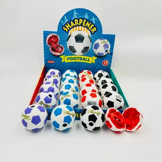 Apontador Estilo Bola Futebol para Lápis Escolar 8502