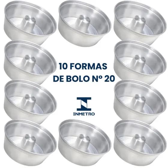 Forma de Alumínio 20cm para Bolo – Prática e Resistente