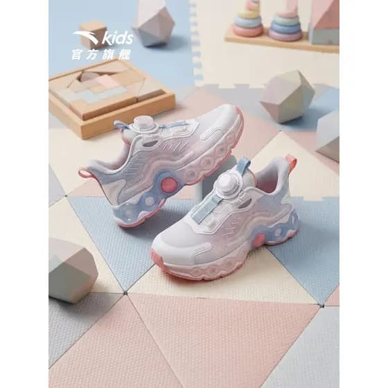 Anta sapatos infantis anel de energia 11 crianças meninas tênis de corrida 2026 verão malha tênis esportivos luminosos