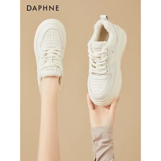 Daphne botas de neve femininas inverno sapatos de algodão grosso sapatos femininos 2026 novo estilo outono inverno sapat