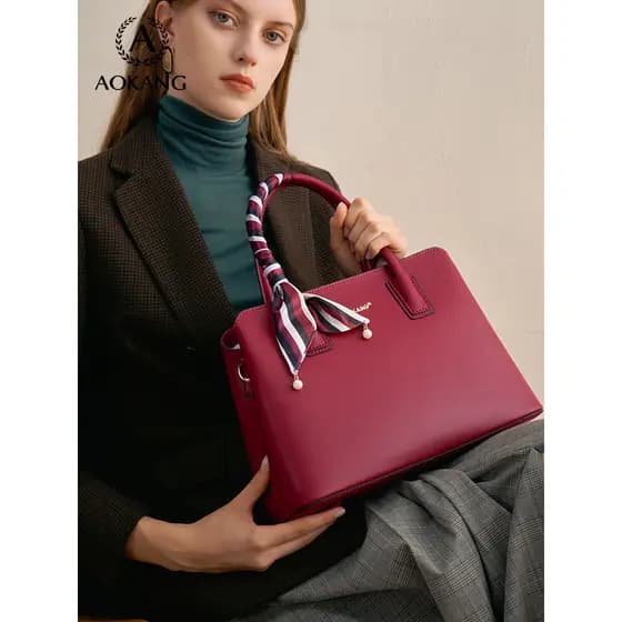 Okcom bolsa feminina 2026 novo estilo bolsa de ombro couro genuíno bolsa mãe grande capacidade bolsa mensageiro bolsa de