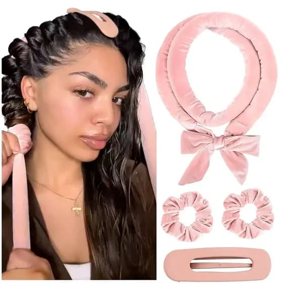 Haste De Ondulação Sem Calor , Modelador De Cabelo Macio , Rolos , Cachos Preguiçosos Para Dormir , Ferramentas De Estil
