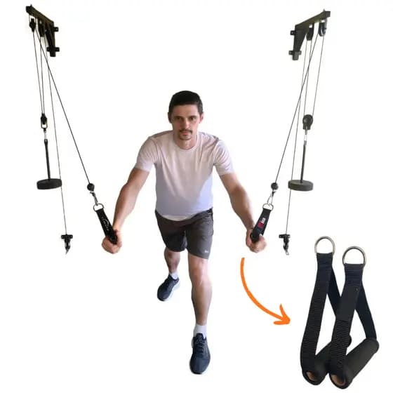 Cross Over Duplo Profissional Fitness Parede Puxadas Articuladas Alta Baixa Força Saúde Resistente