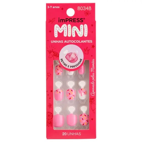 Unha Postiça imPress Mini Infantil Super Duper - Kiss New York